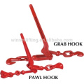 factory price top quality lever type load binder with grab hook made in china;ratchet load binder